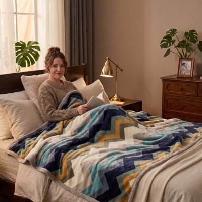Couverture idéale pour le lit, le canapé ou comme élément décoratif dans la chambre