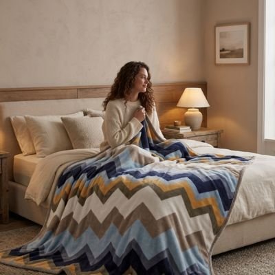 Couverture qui apporte une température agréable sans surchauffe pour toutes les saisons