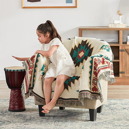 Couverture utilisable comme plaid décoratif sur canapé, lit ou fauteuil, 