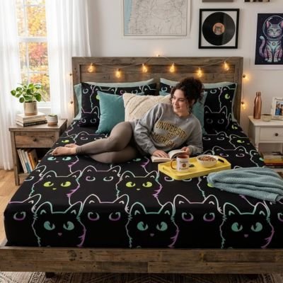 drap-housse-Idéal-amoureux-chats 