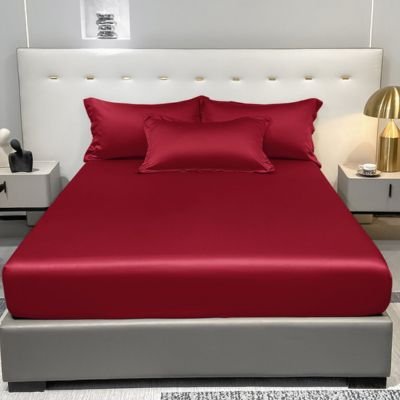 drap-housse-rouge-bordeaux