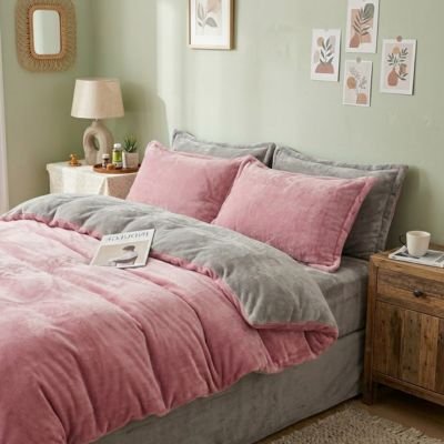 housse couette flanelle facile entretien lavable machine