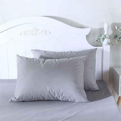 taie oreiller couleur gris elegant